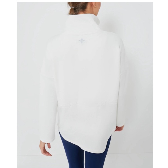 TNUCK SPORT White Cinched Natalie Quarter Zip - Picture 4 of 11